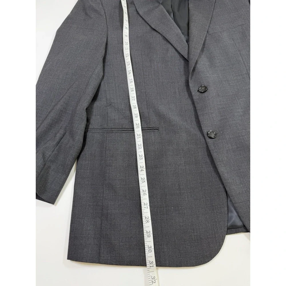 Jos. A. Bank Men's Sz 44R Suit Blazer Jacket 100% Wool Gray Subtle Stripes